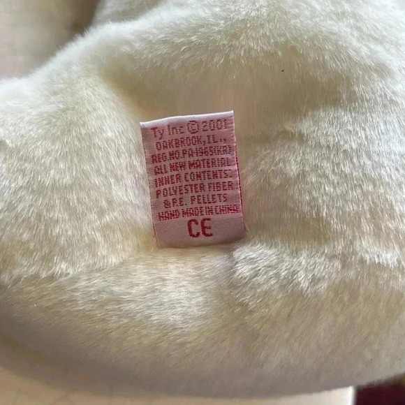 TY Beanie Buddy Spooky the Ghost 13 inch Large Beanie Baby Halloween Plush 2001 - Picture 8 of 11